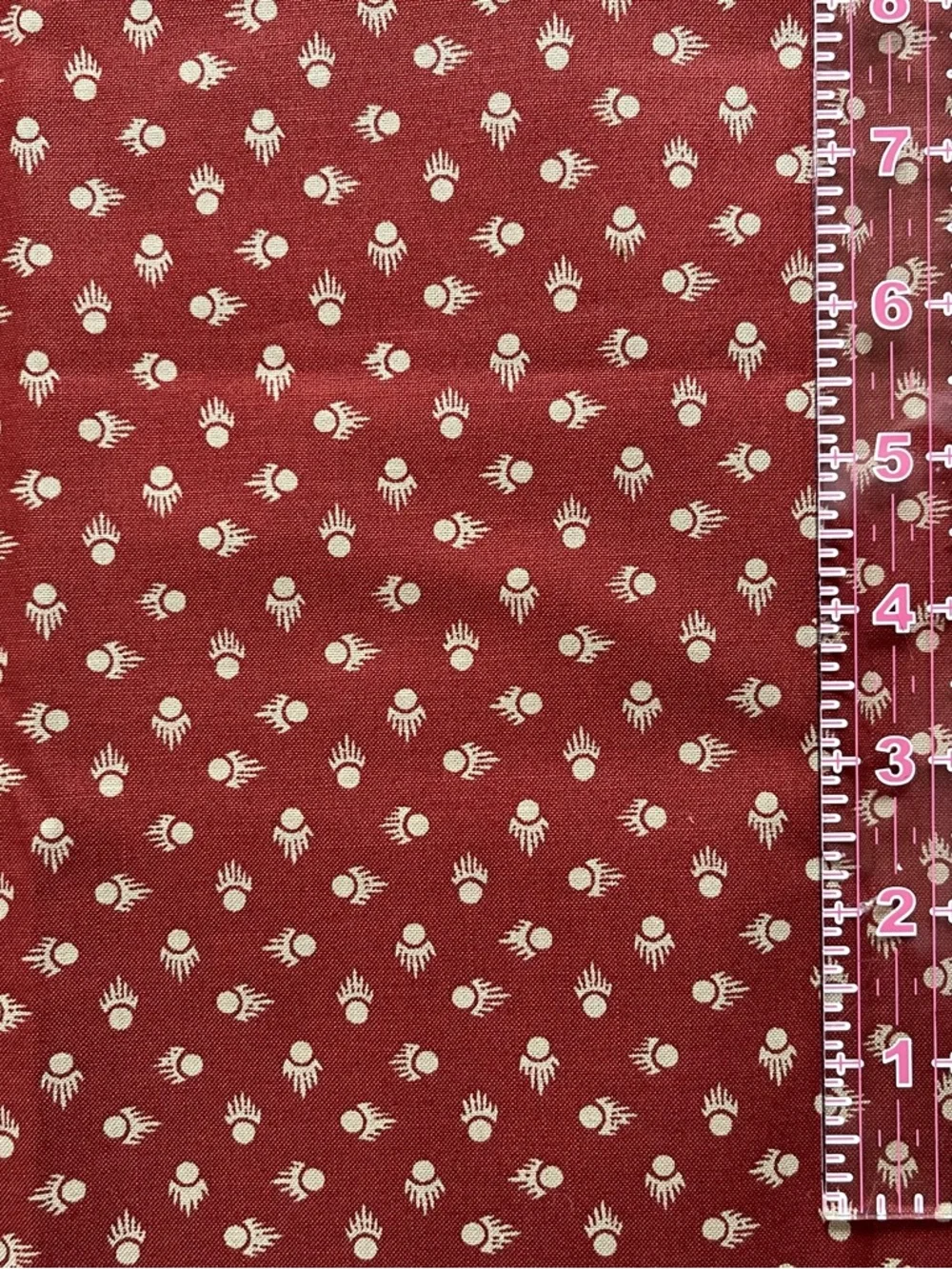 🧵$10 OFF $30✨ Cotton Quilting Fabric Red Floral Bundle Remnants